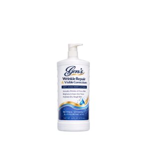 A bottle of GEN Body Lotion for Men, The Bodyguard, on a white background