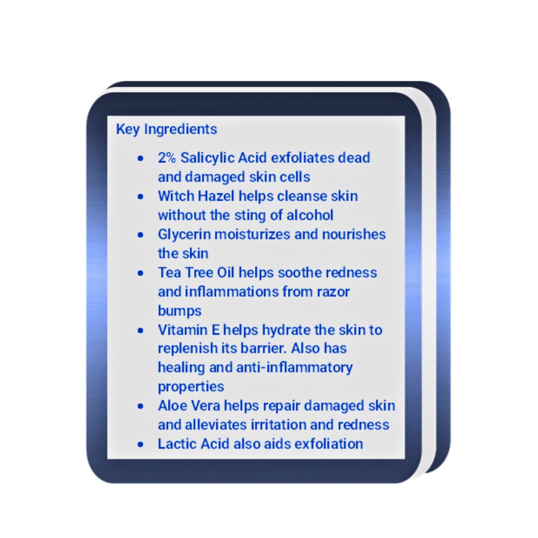 Key Ingredients in the Making of GEN's Post Shave for Men | Shaving Irritation Relief for Men | Best Post Shave for Sensitive Skin Near Me | Post Shave for Men with Ingrown Hairs | Dry Face Treatment Lotion on a white background | 16 Fl. Oz