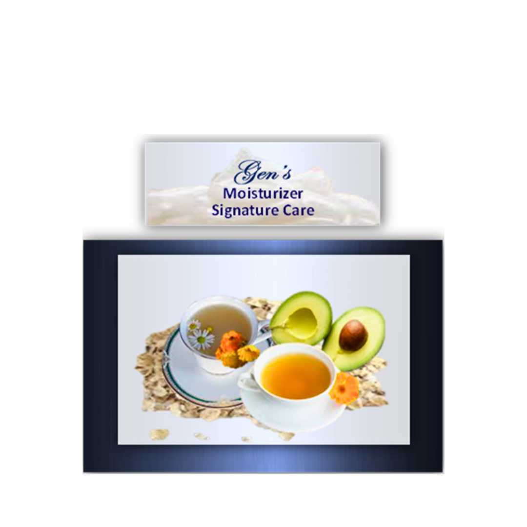 Some of the Ingredients in GEN's Moisturizer for Dry Skin | Hyaluronic Acid Moisturizer | Niacinamide Body Lotion | Daily face moisturizer with sunscreen for dry skin | Moisturizer Lotion | 16 Fl. Oz on a white background