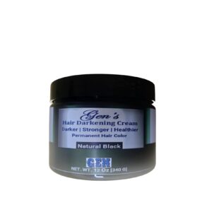 GEN Black Hair Darkening Cream, darkening hair pomade, dark hair pomade for men, hair darkening cream men black, skincare, morgans, hair cream black, hair dye