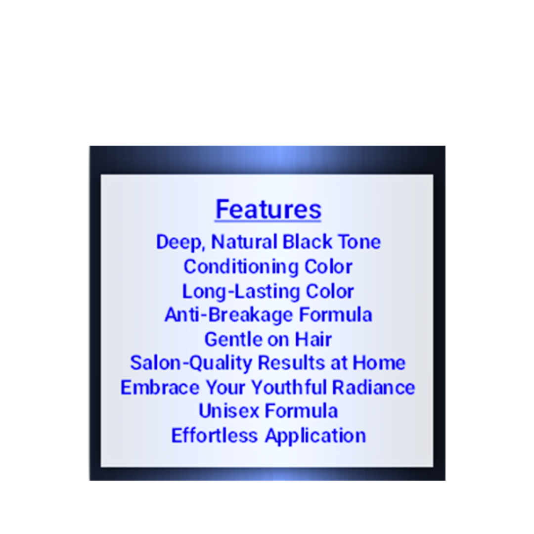 Key Features of GEN's First Luxurious Black Hair Darkening Cream | Unisex, Anti-Breakage, Organic | Permanently Darken Hair with GEN's Natural Black Hair Cream for Men & Women | 340G on a white background