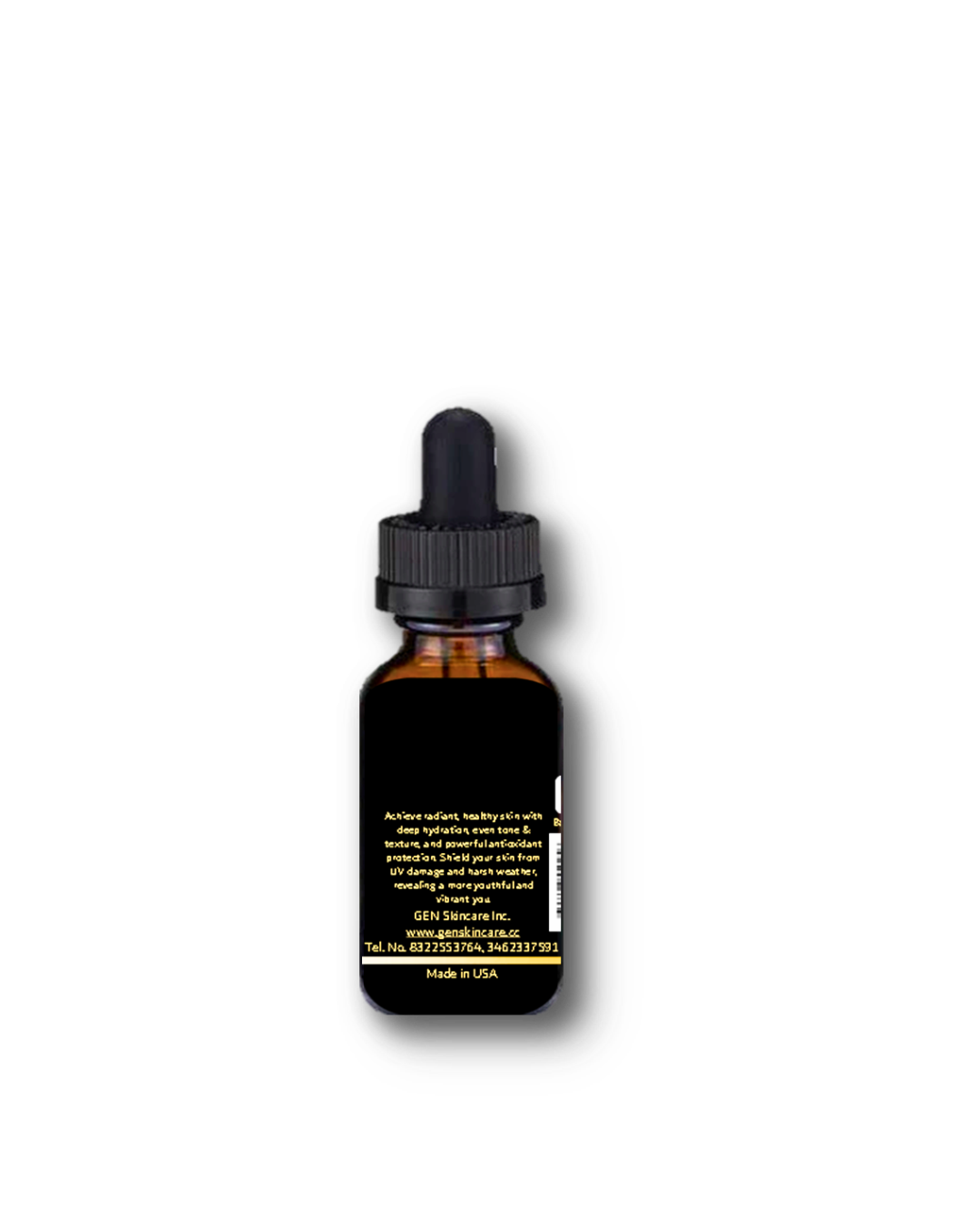 A Bottle of GEN Face Serum: A daily corrective moisturizer that helps reduce the appearance of wrinkles, fine lines, and uneven skin tone