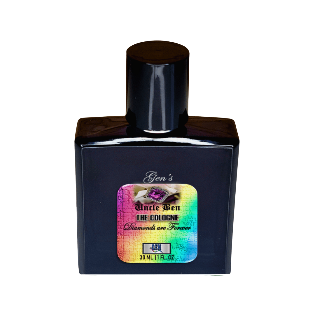 A bottle of men's perfume on a white background