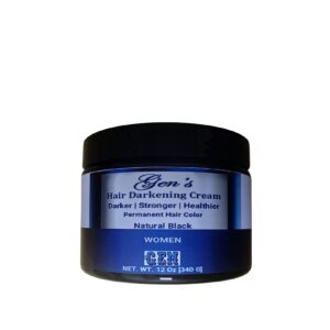 GEN Skin Black Hair Darkening Cream Women | Natural Hair Dye | Organic Hair Color | Natural Hair Color | Henna Hair Dye | Hair Color Cream | Henna Hair Color