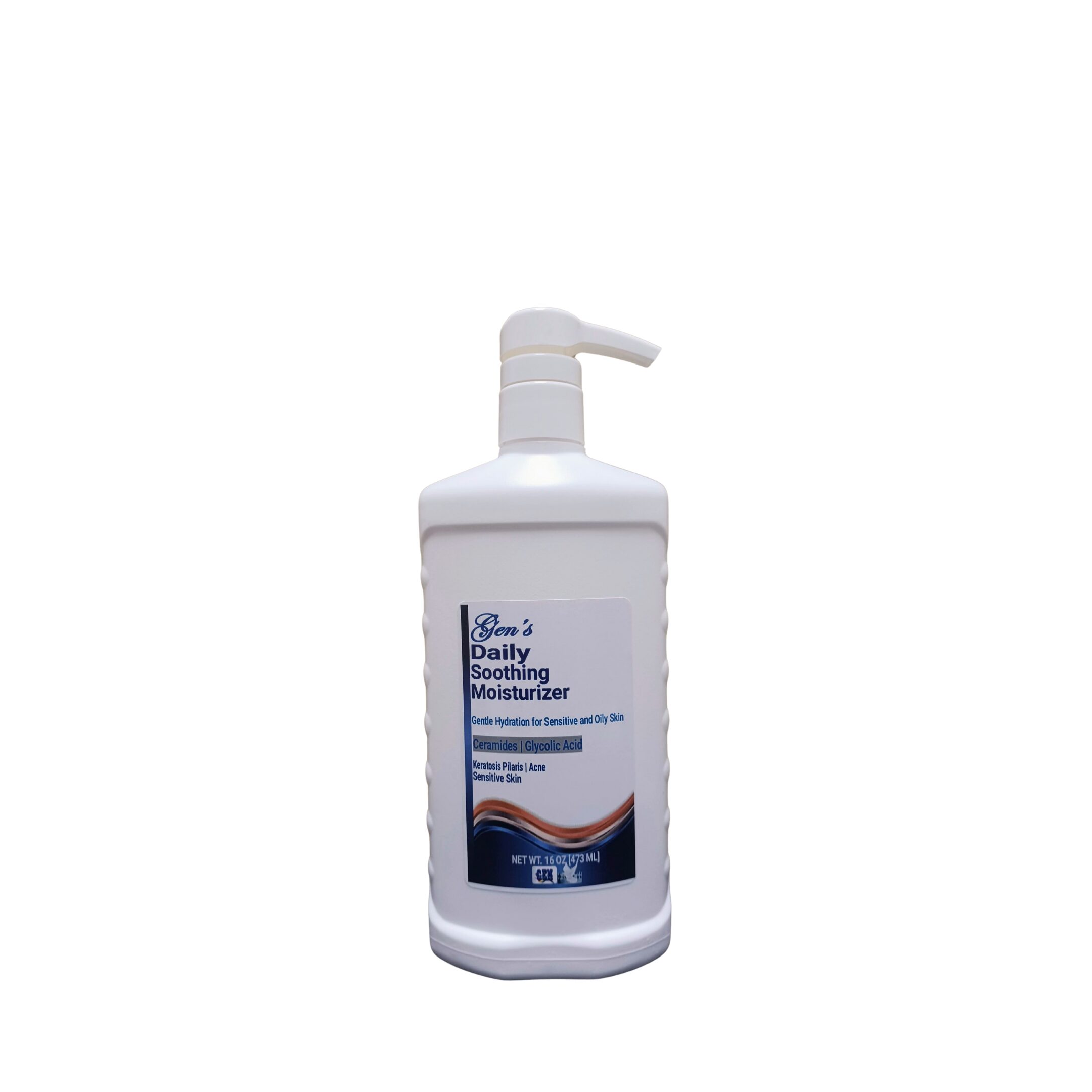 A bottle of GEN Acne Treatment | Blackhead treatment | best pimple spot treatment | Keratosis pilaris treatment | compare to benzoyl peroxide | accutane | pimple patch care on a white background
