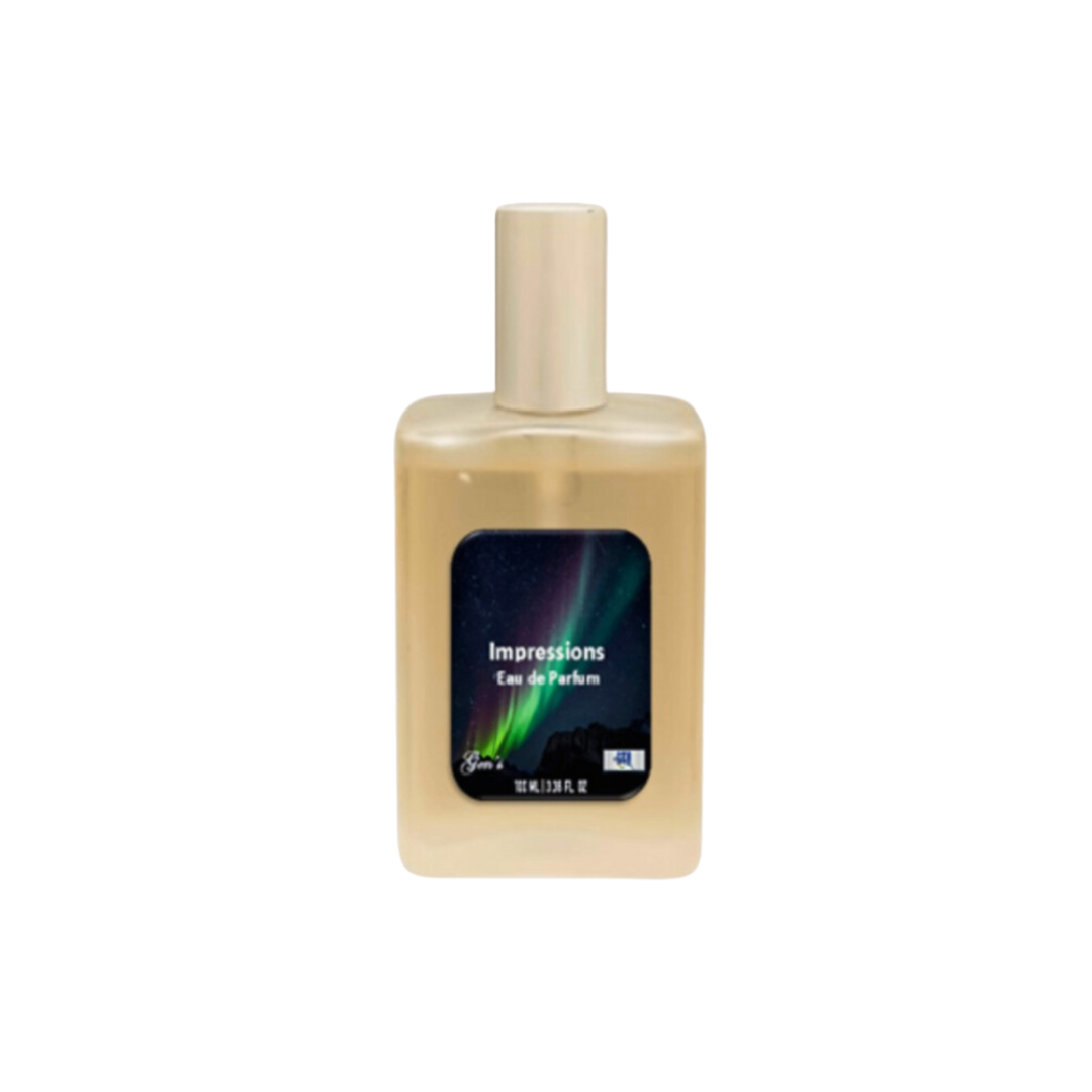 A bottle of Impressions Eau de Parfum