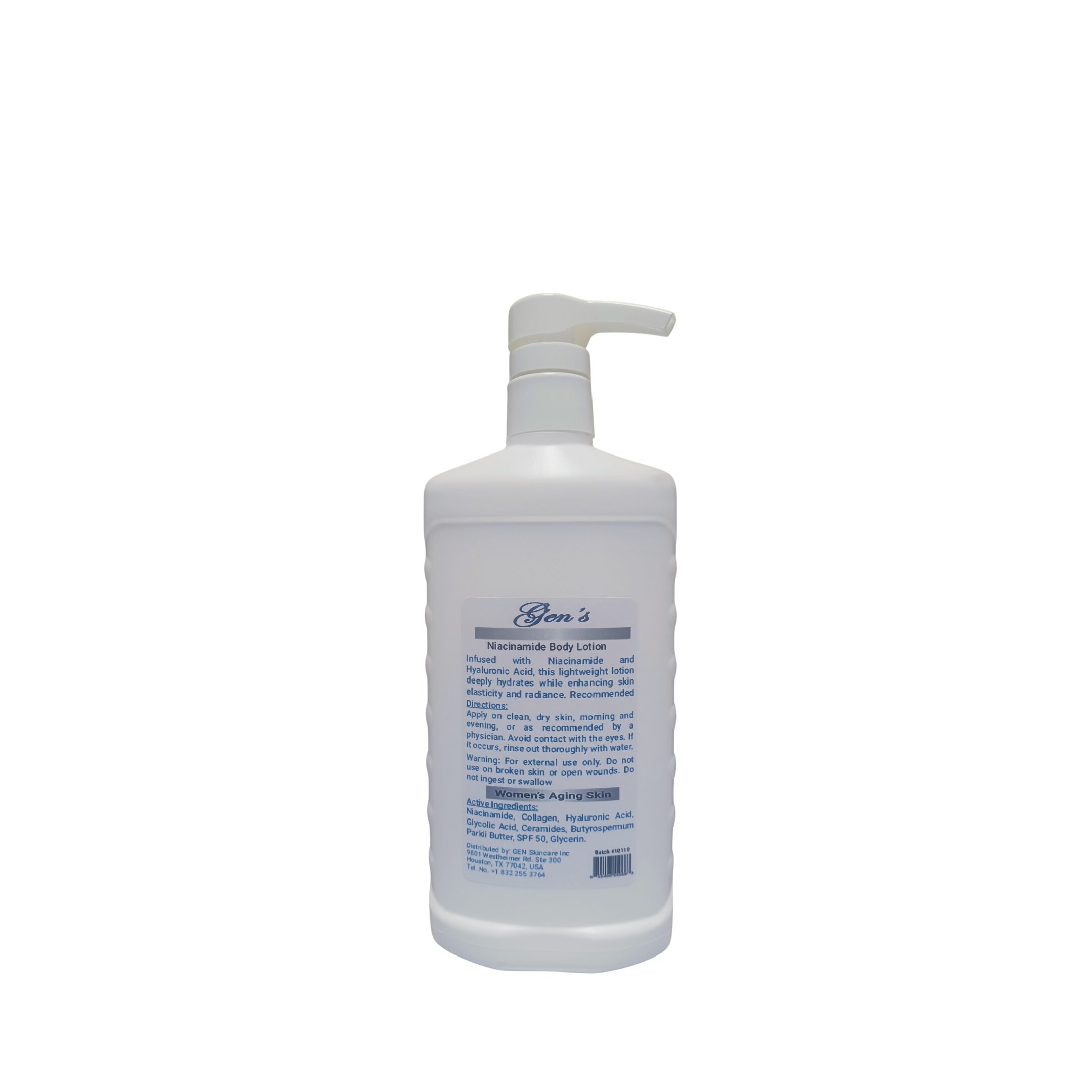 GEN Body Lotion with Niacinamide and Hyaluronic Acid | best niacinamide body lotion | best body moisturizer for aging skin | glutathione niacinamide body lotion