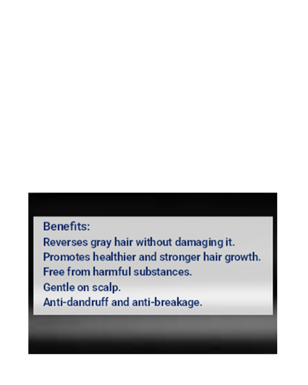 Benefits of GEN's Black Hair Darkening Lotion