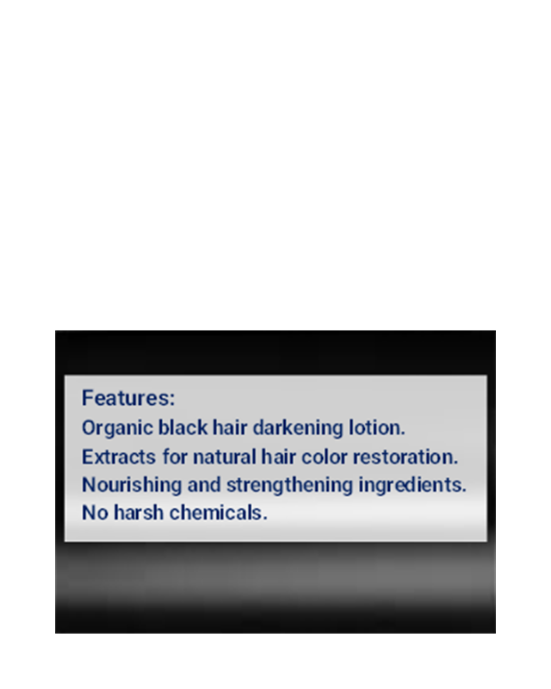 Features of GEN's Black Hair Darkening Lotion