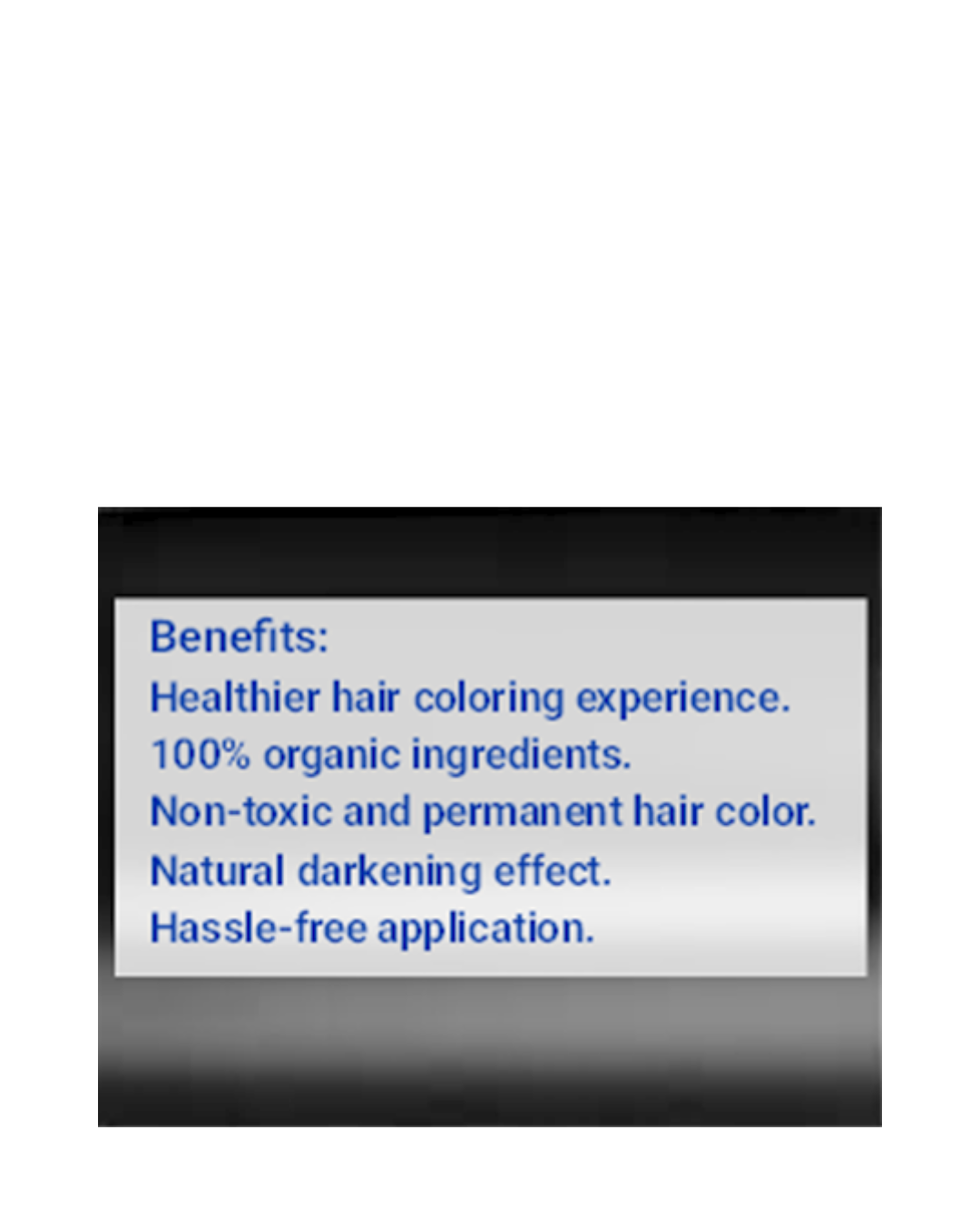 Benefits of GEN's Natural hair color lotion, brown black