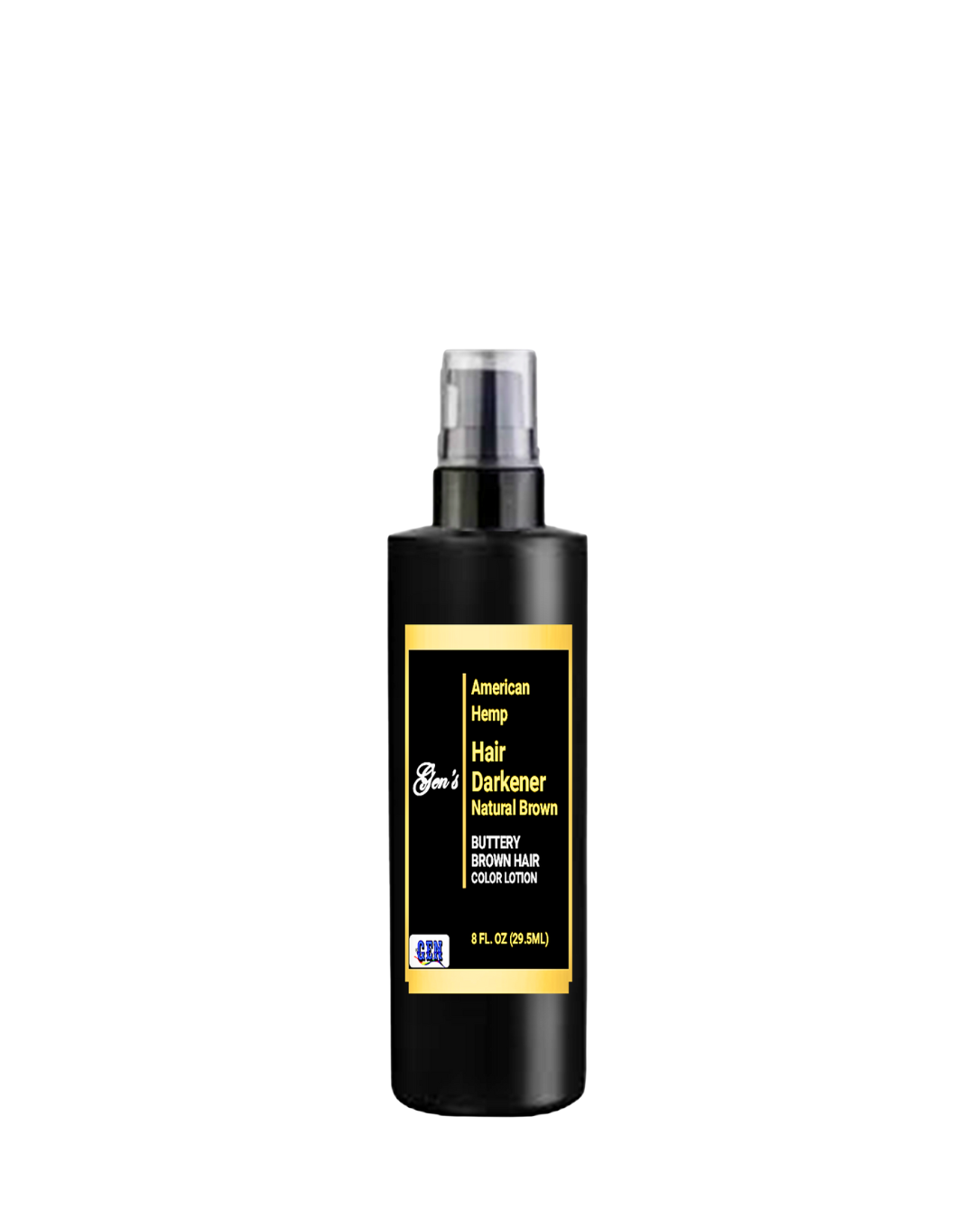 GEN's American Hemp Hair Darkener | Natural hair color lotion | Brown hair color | Hemp hair darkener | Best natural hair darkener | Organic hair darkener brown