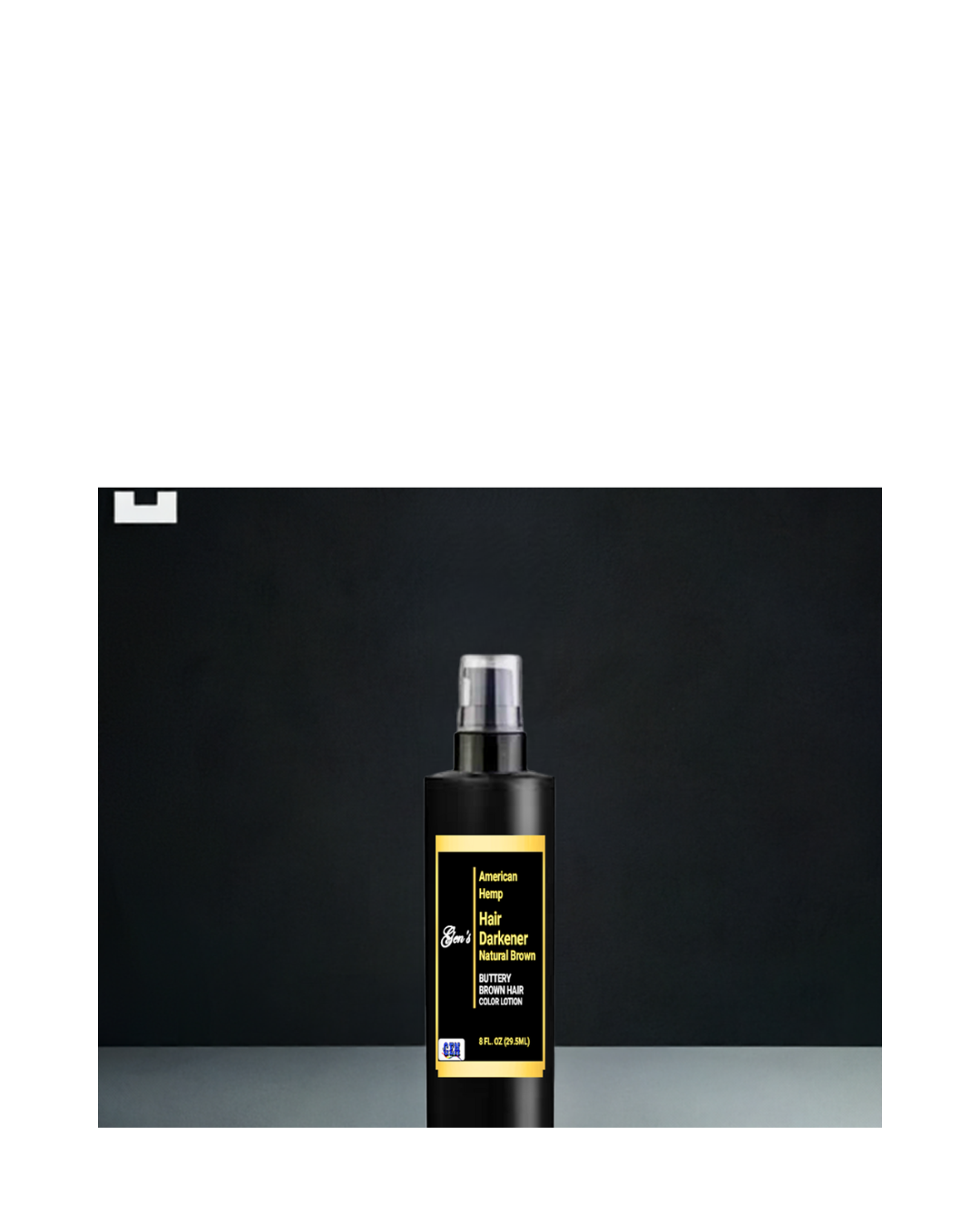 GEN's American Hemp Hair Darkener | Natural hair color lotion | Brown hair color | Hemp hair darkener | Best natural hair darkener | Organic hair darkener brown