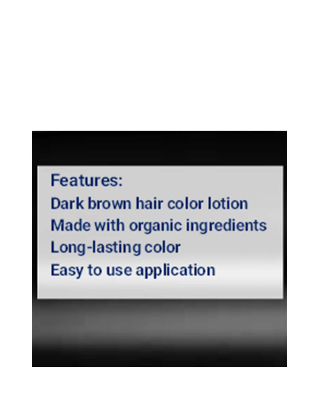 Features of GEN's Organic dark brown hair color lotion