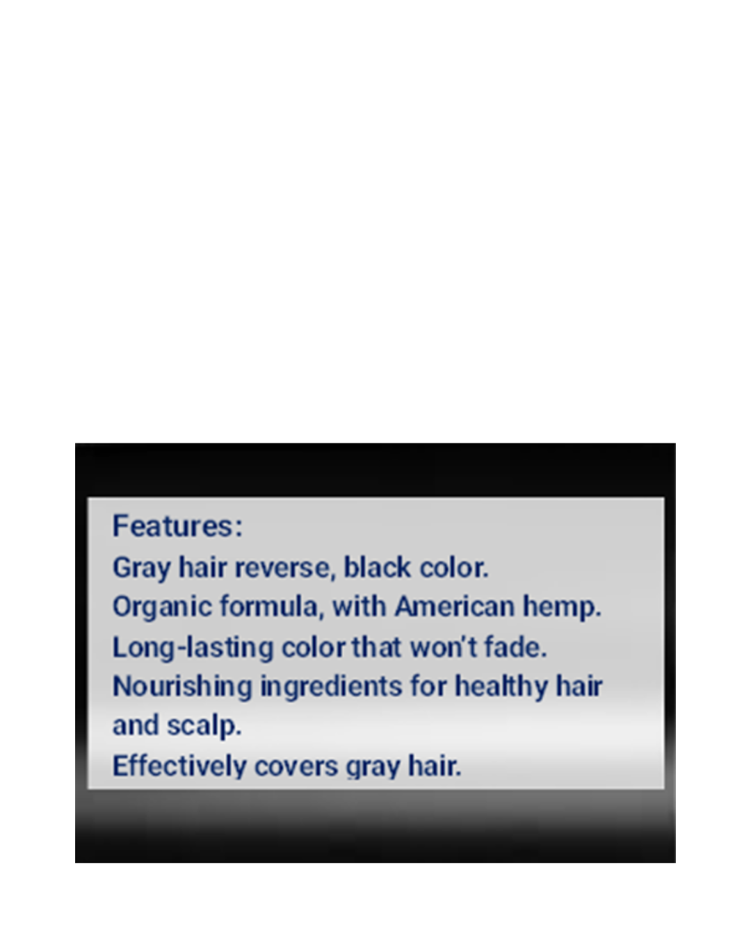 Features of GEN's Gray Hair Reverse Lotion, Black