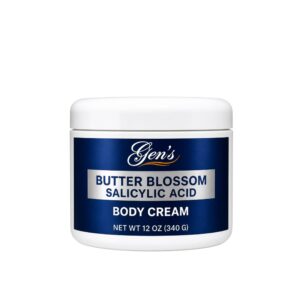 A Jar of GEN Skin Salicylic Acid Body Cream on a white background
