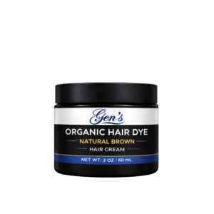 A Jar of GEN Skin Natural Hair Dye for Black Hair on a White Background