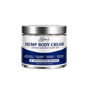 GEN Hemp Body Cream for Dry Skin on a white background