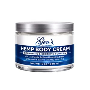 GEN Correcting Hemp Body Cream for Dry Skin | Deep Moisture Care on a white background