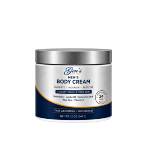GEN Men’s Body Cream for Dry Skin – 12 Oz on a white background