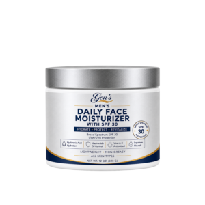 GEN Men’s Daily Face Moisturizer with SPF 30 – 12 Oz on a white background